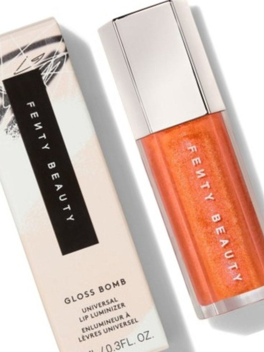 ☑️ Fenty FUSSY #14 MANGO MARGZ Gloss Bomb Universal Lip Luminizer + Plumper